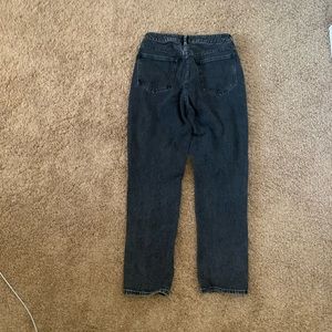 Blackish-grey, size 27 Pacsun mom jeans.